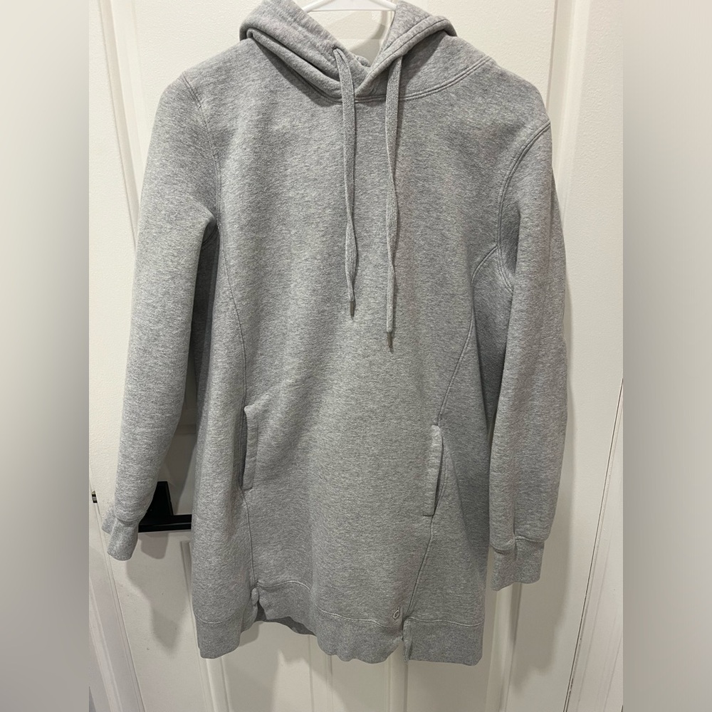 Gray Hoodie Sweater Dress